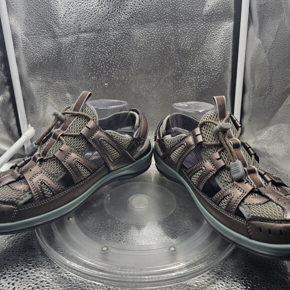 Orthofeet Verona Pewter Women's Sandals NWOT comfortable sleek SZ 10 - Picture 6 of 10